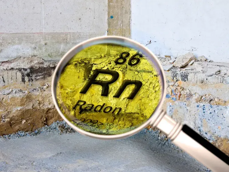 Symbolbild Radon im Erdreich